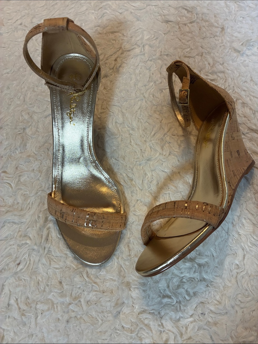 Lilly Pulitzer Jenna Cork Wedge Sandals
